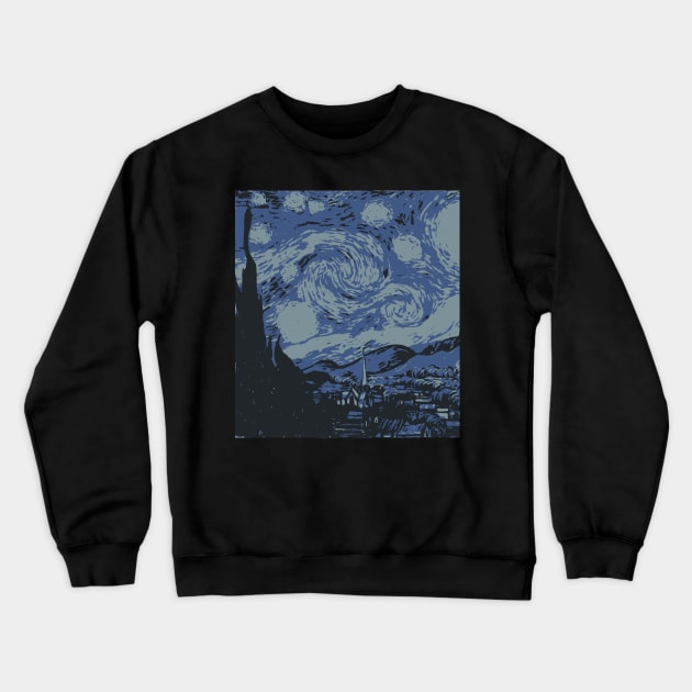 Abstract Starry Night Crewneck Sweatshirt by |NAME|